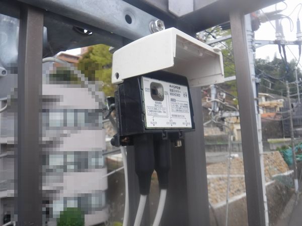 熱海市マンション地デジアンテナ工事