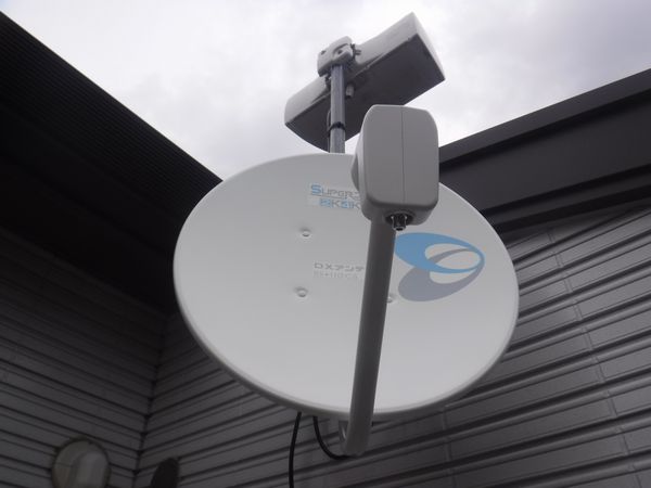 沼津市大岡BSアンテナ取付工事