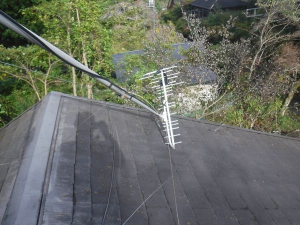 伊豆市アンテナ倒壊地デジアンテナ建替え工事