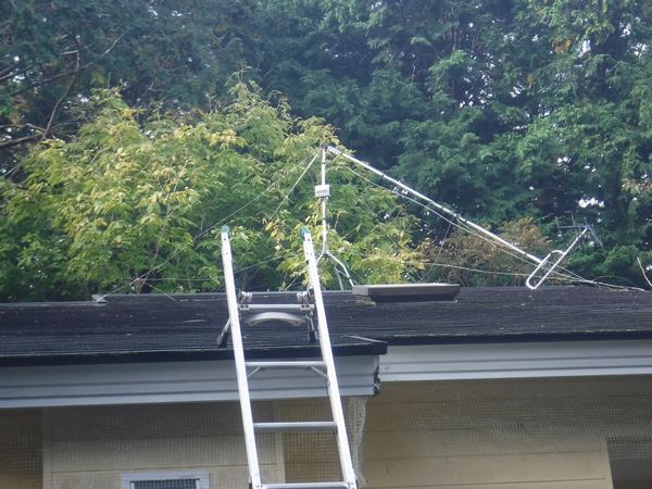 伊豆市アンテナ倒壊地デジアンテナ建替え工事