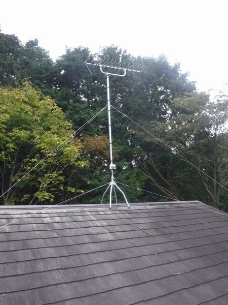 伊豆市アンテナ倒壊地デジアンテナ建替え工事