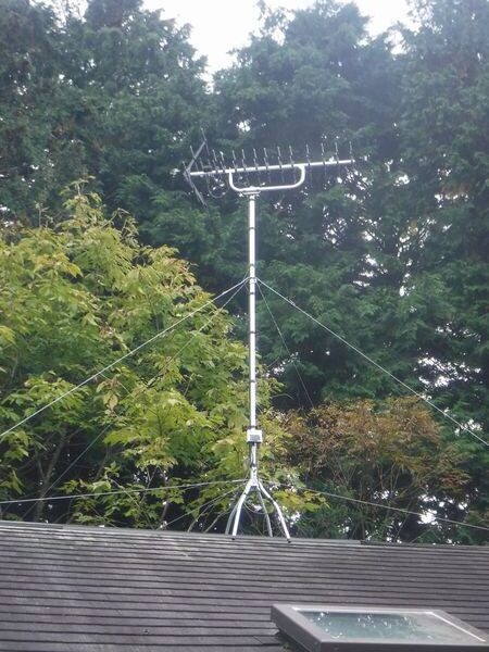 伊豆市アンテナ倒壊地デジアンテナ建替え工事