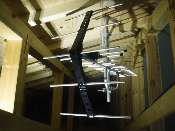 伊豆市地デジアンテナ屋根裏設置工事