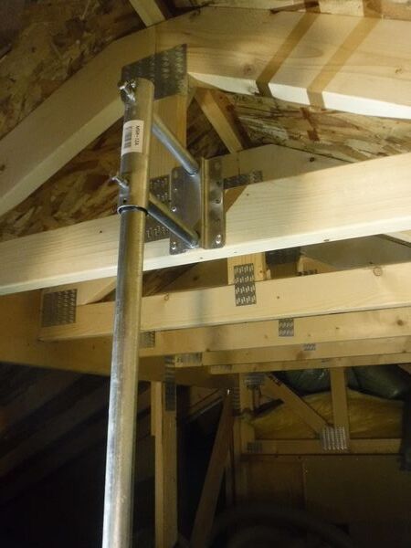 三島市地デジアンテナ屋根裏取付工事