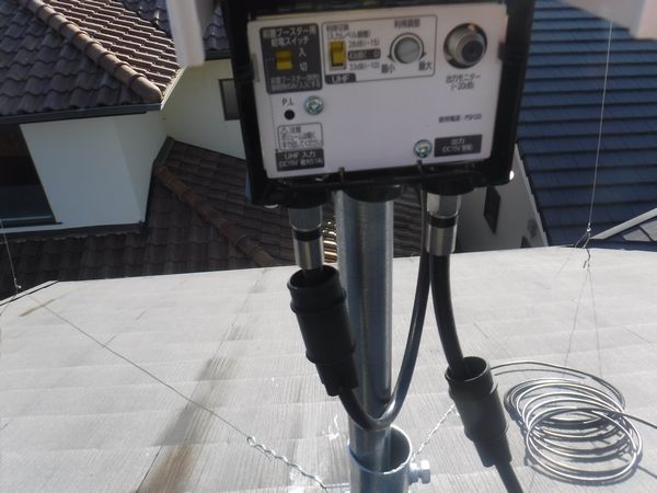 沼津市アパートアンテナ建替え工事